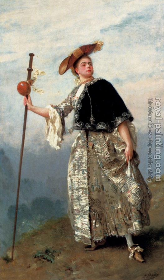 Gustave Jean Jacquet : On The Hilltop